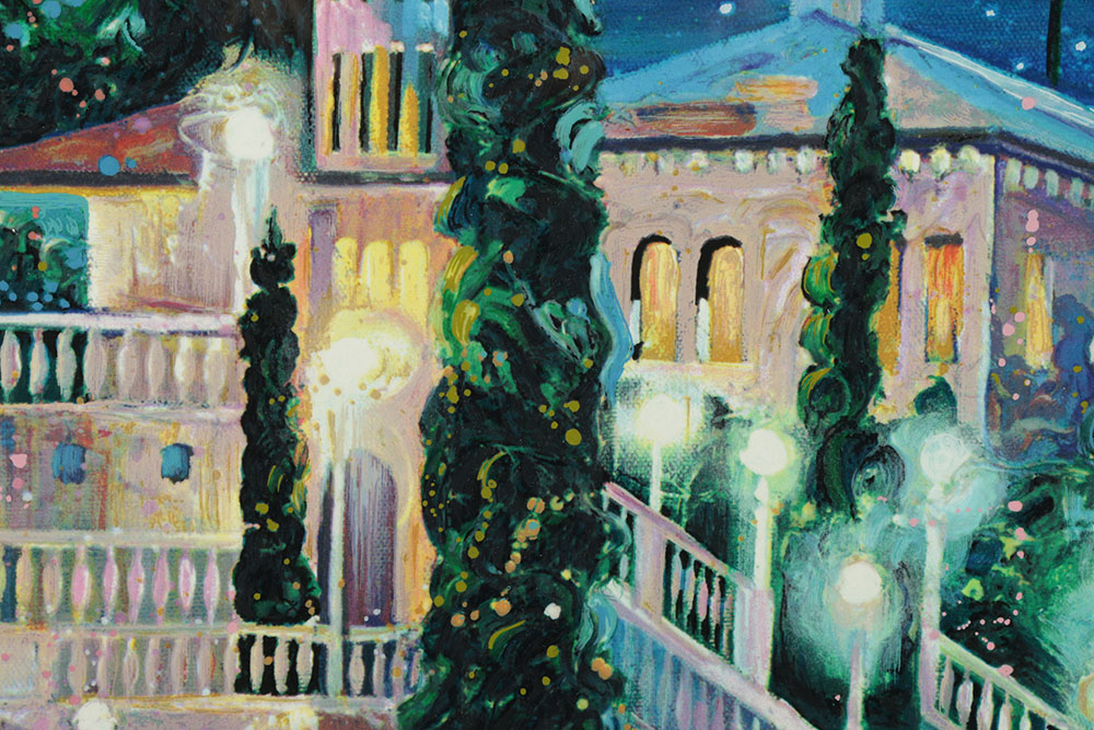 Rebecca Hardin Limited Edition Serigraph on Coventry Rag Paper "Starry Night in San Simeon"