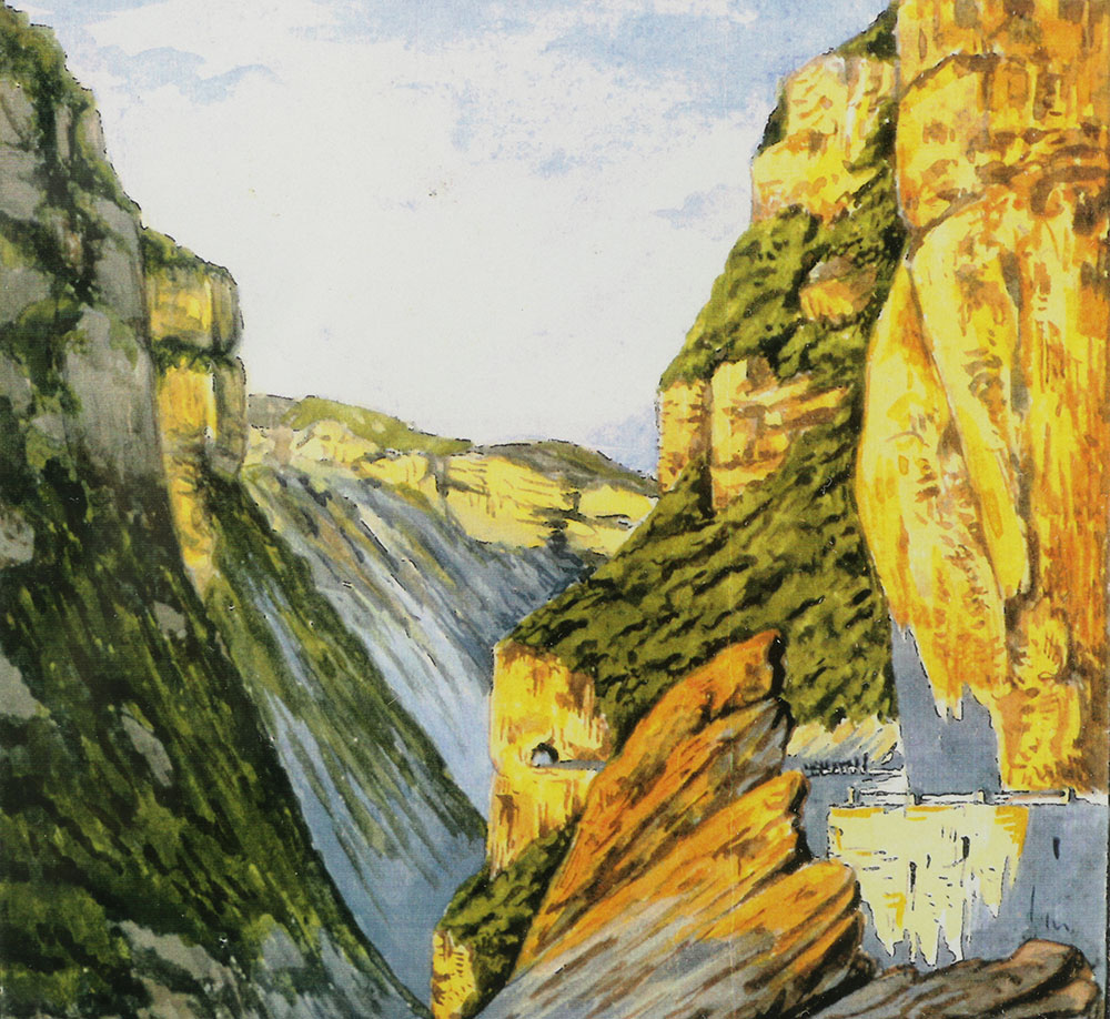 After F. Hugo d'Alesi Offset Lithograph of French Travel Poster