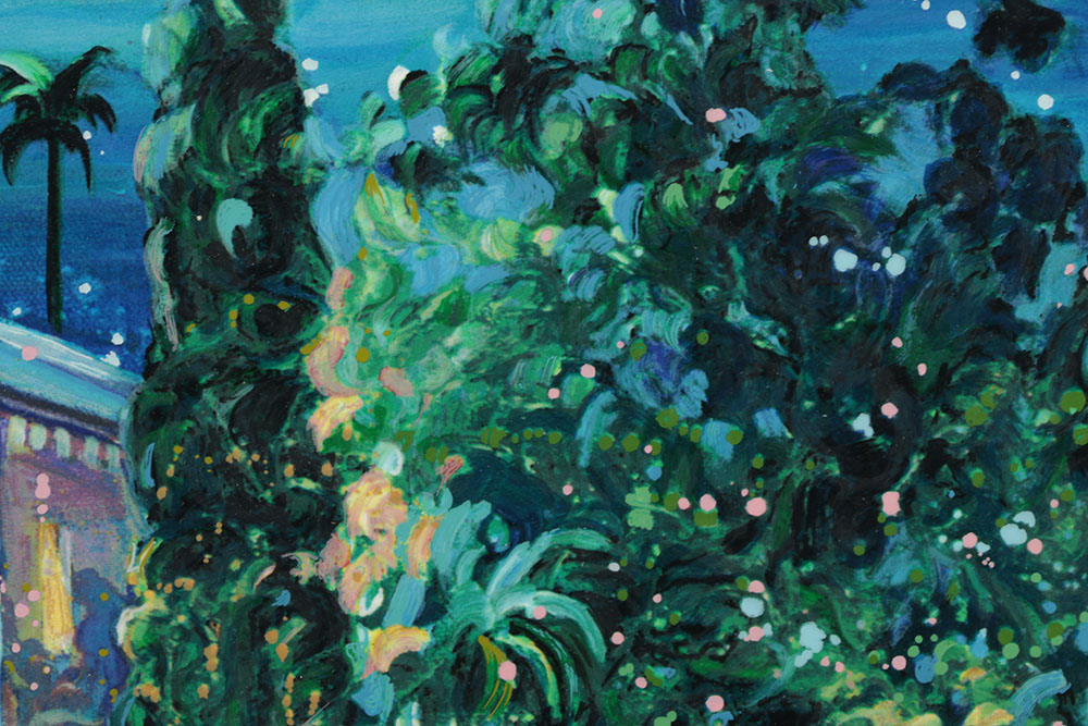 Rebecca Hardin Limited Edition Serigraph on Coventry Rag Paper "Starry Night in San Simeon"