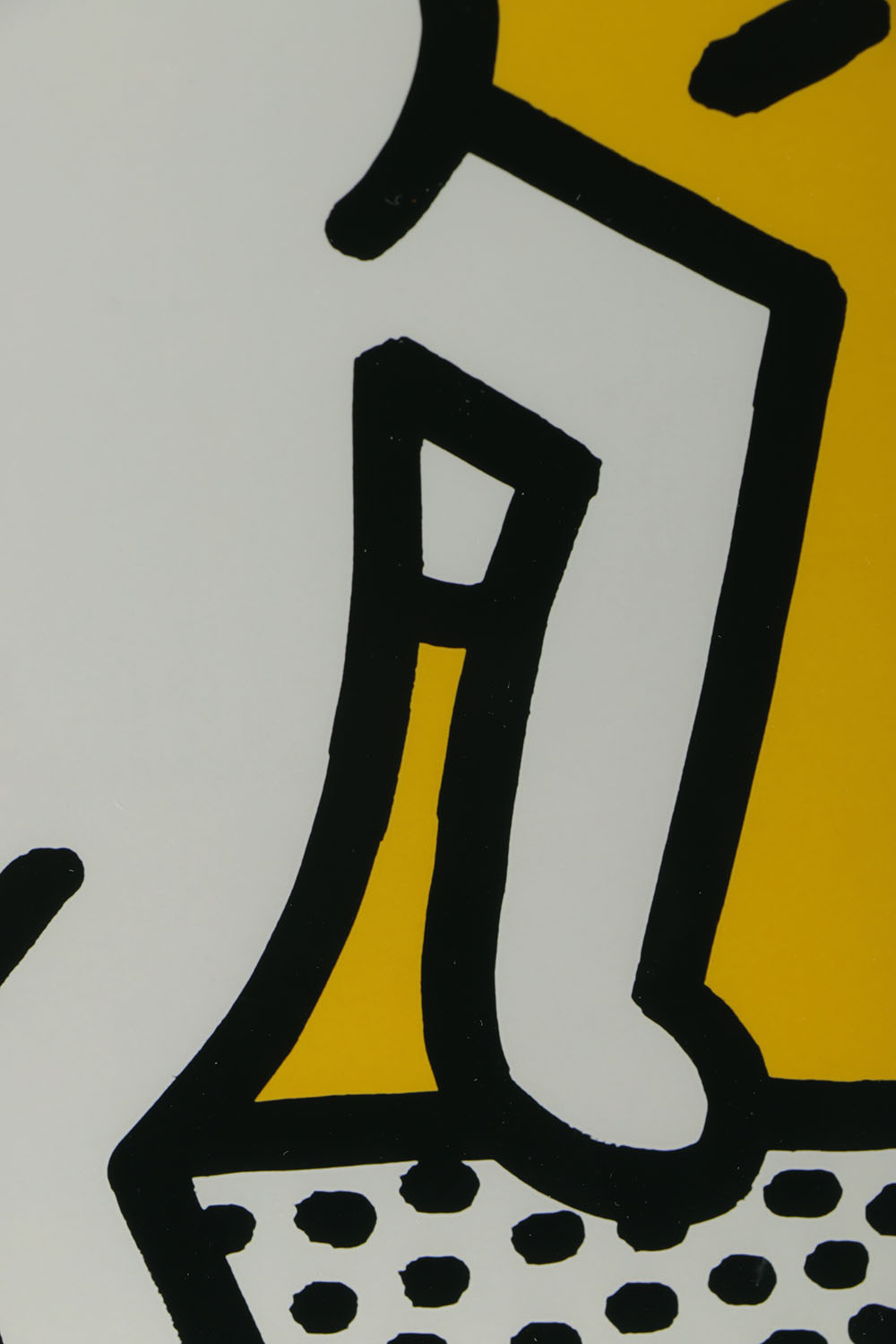 After Keith Haring Reproduction Print on Aluminum "Best Buddies"