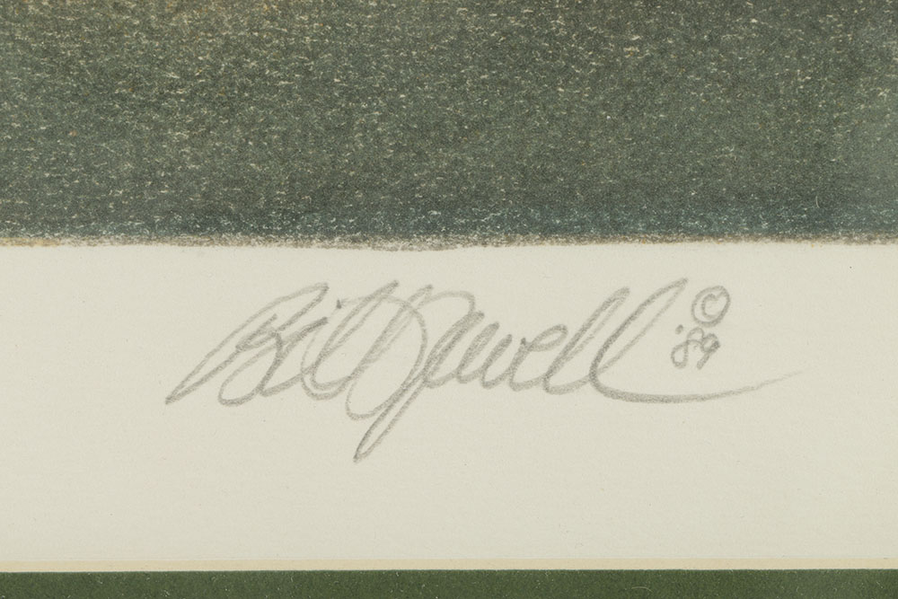 Bill Powell Limited Edition Lithograph on Paper "La Tour Eiffel"