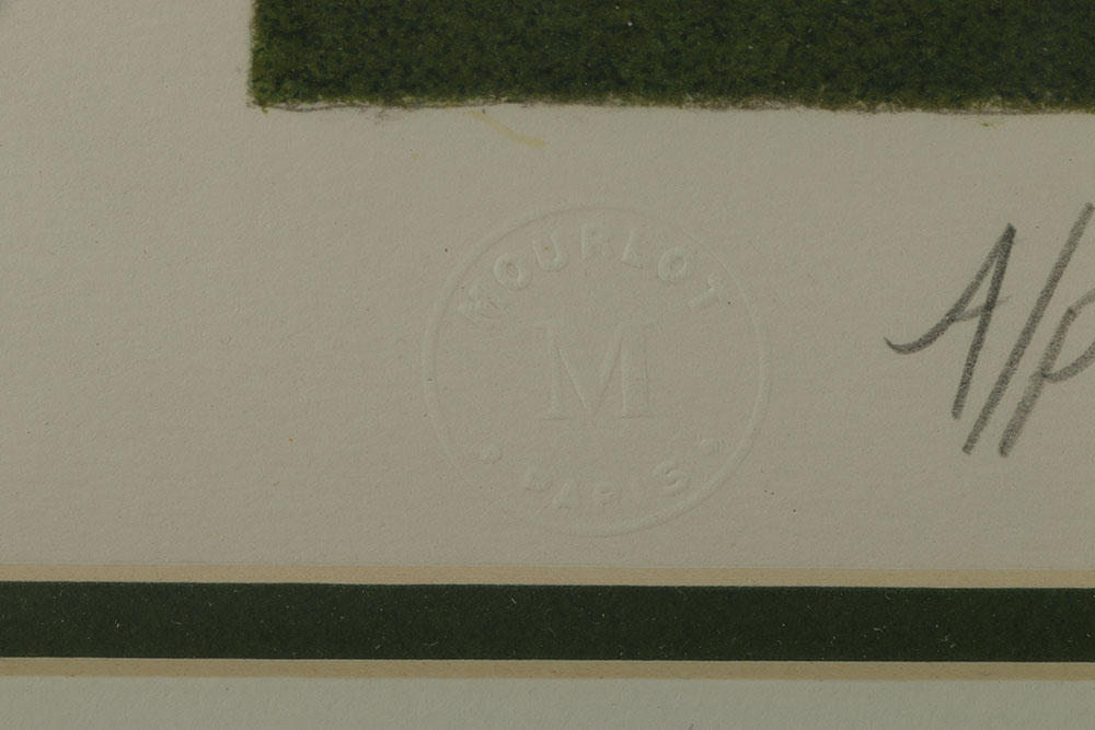 Bill Powell Limited Edition Lithograph on Paper "La Tour Eiffel"