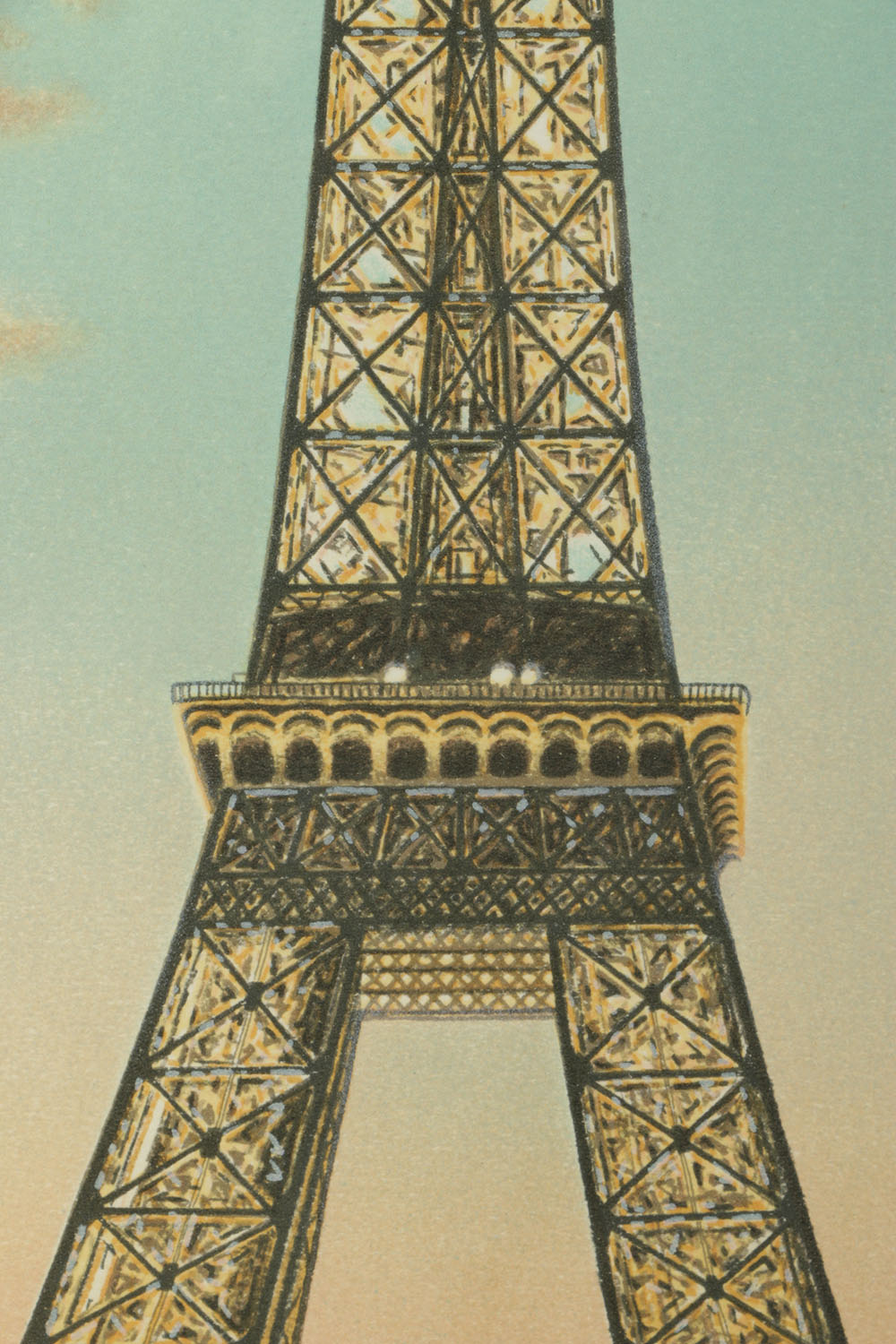 Bill Powell Limited Edition Lithograph on Paper "La Tour Eiffel"