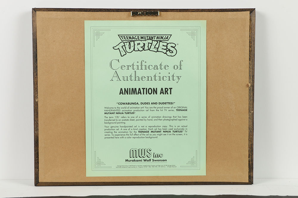 Collection of Teenage Mutant Ninja Turtles Animation Sericels