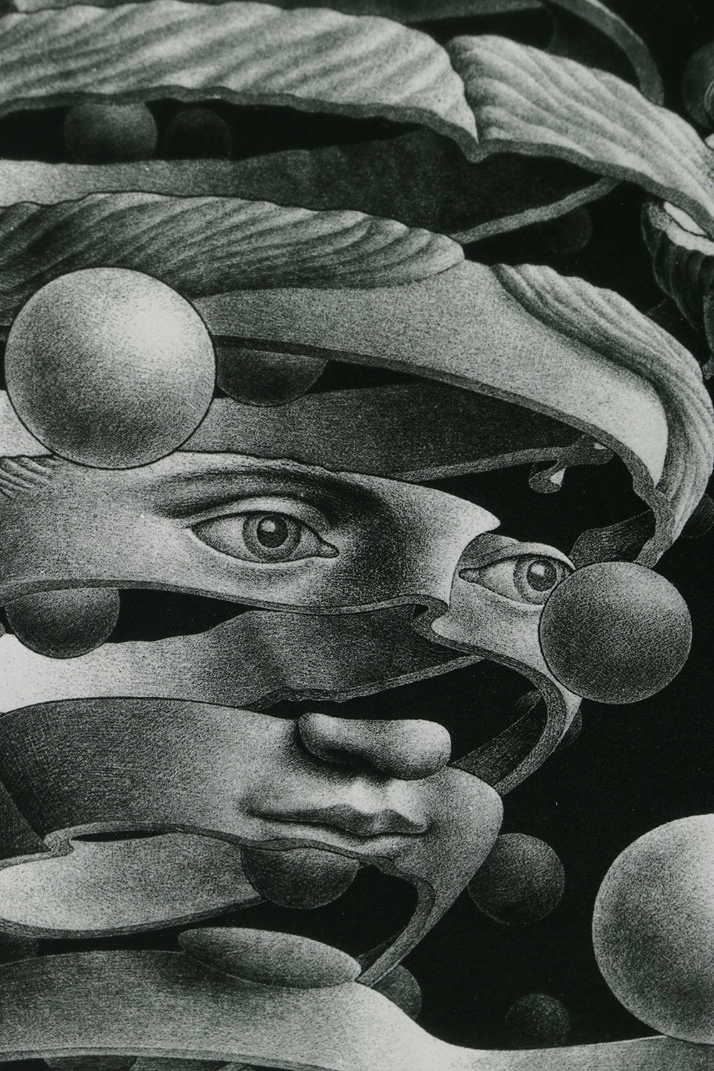 After M.C. Escher Offset Lithograph on Paper "Bond of Union"