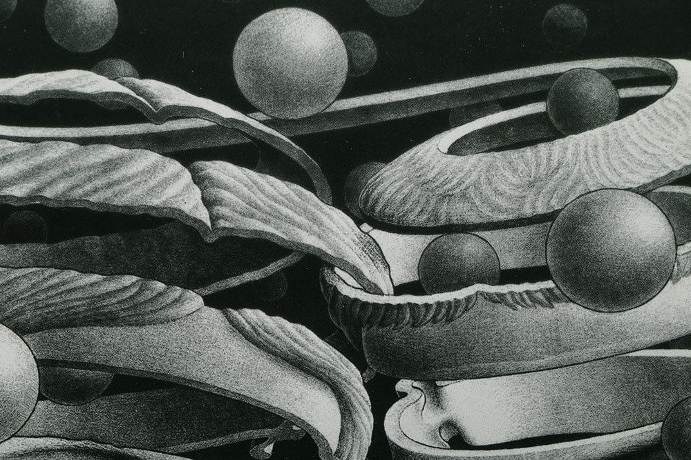 After M.C. Escher Offset Lithograph on Paper "Bond of Union"