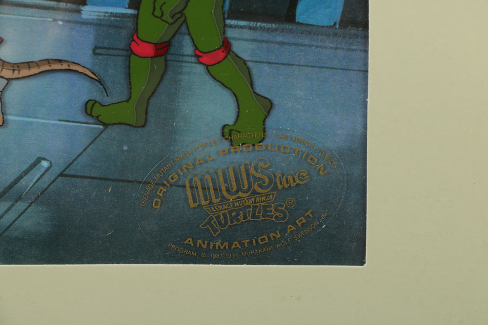 Collection of Teenage Mutant Ninja Turtles Production Cells