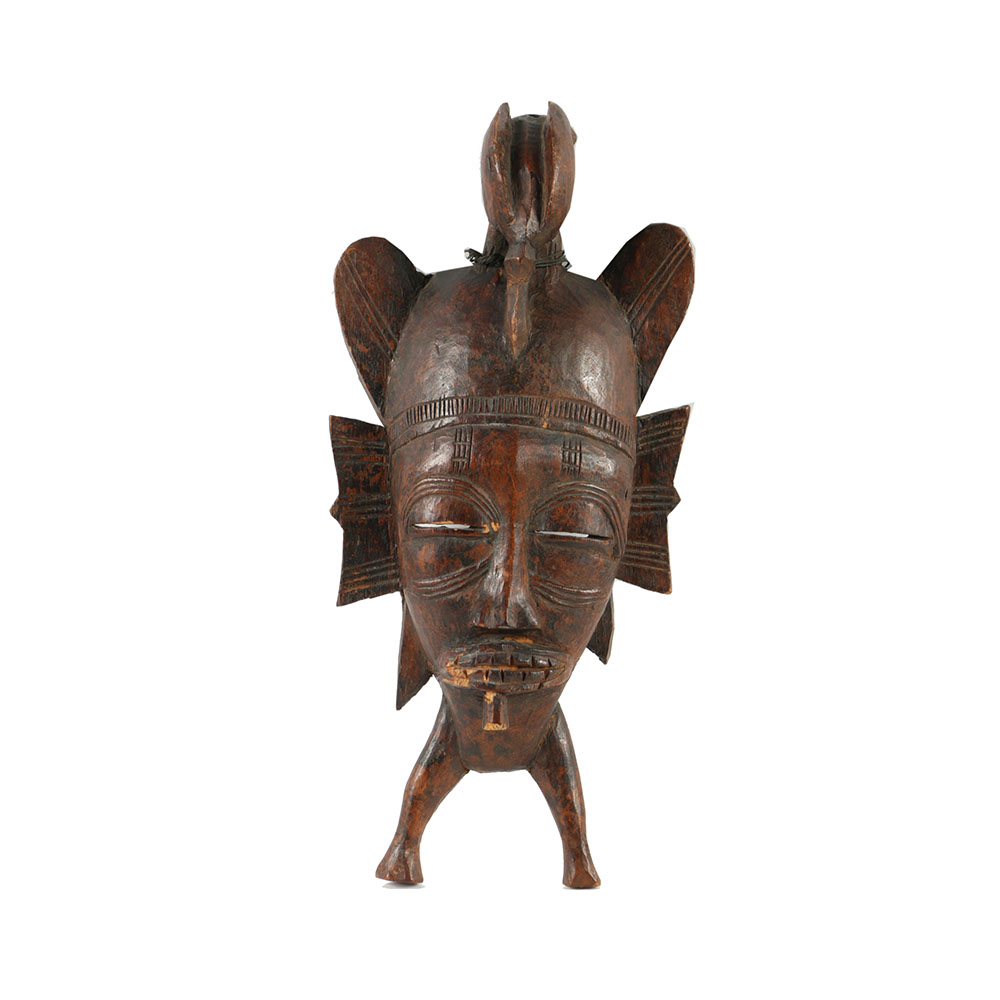 Senufo Style Carved Wooden Kpelie Mask