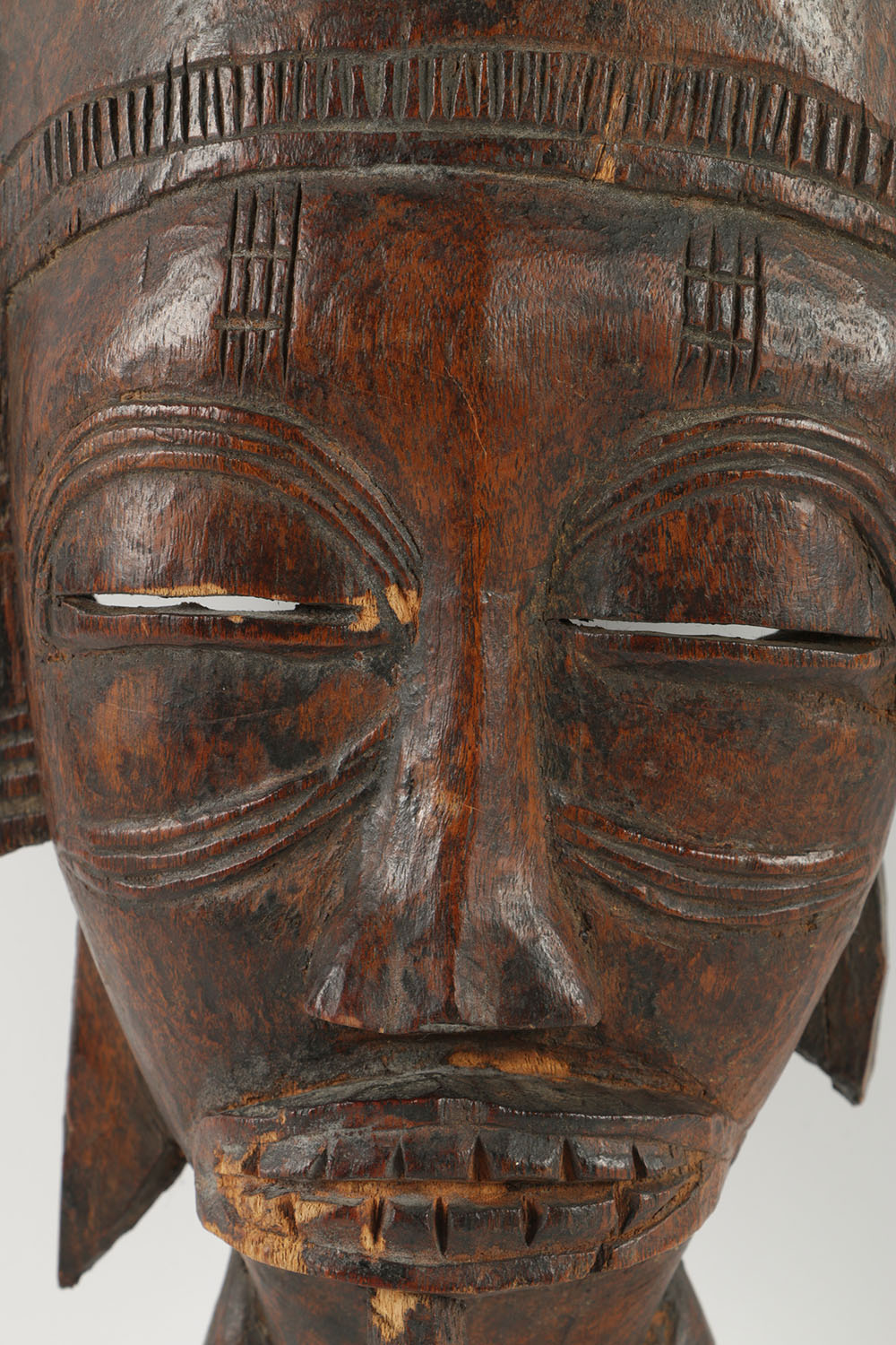 Senufo Style Carved Wooden Kpelie Mask