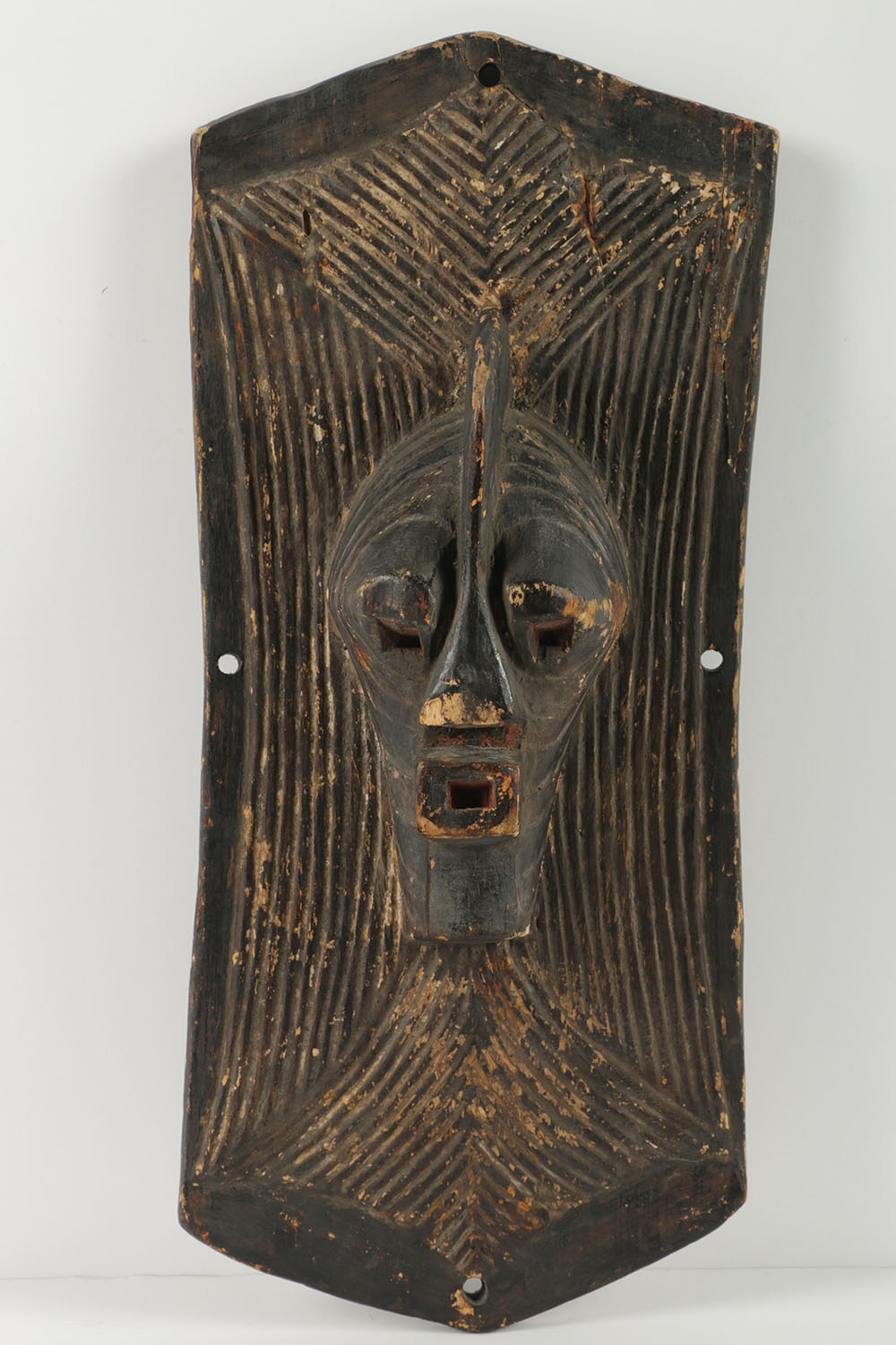 Carved Wooden Sculpture in Style of Songye Kifwebe Mask