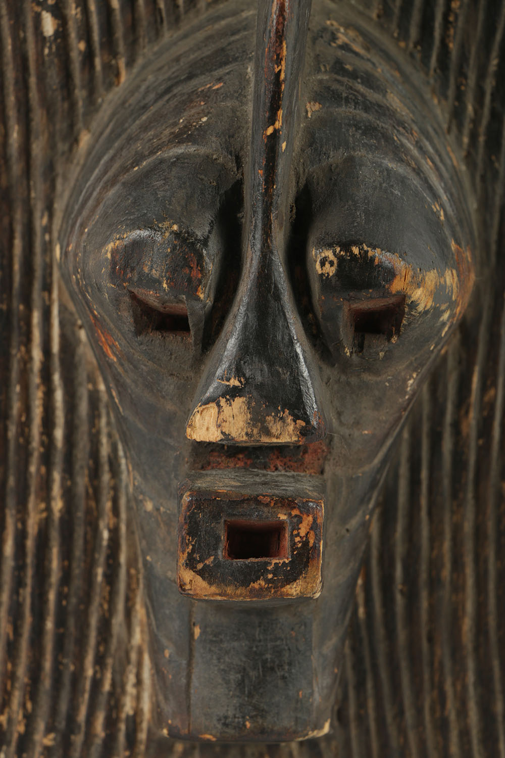 Carved Wooden Sculpture in Style of Songye Kifwebe Mask