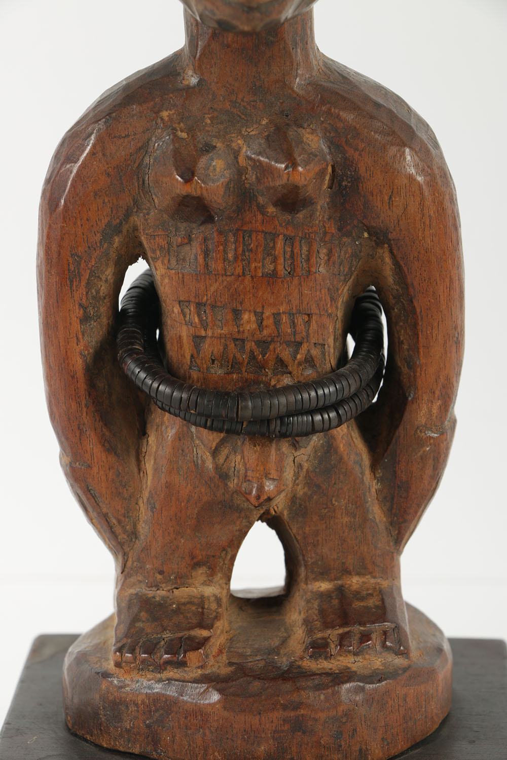 Carved Wooden Figure in Style of Yoruba Twin Figure