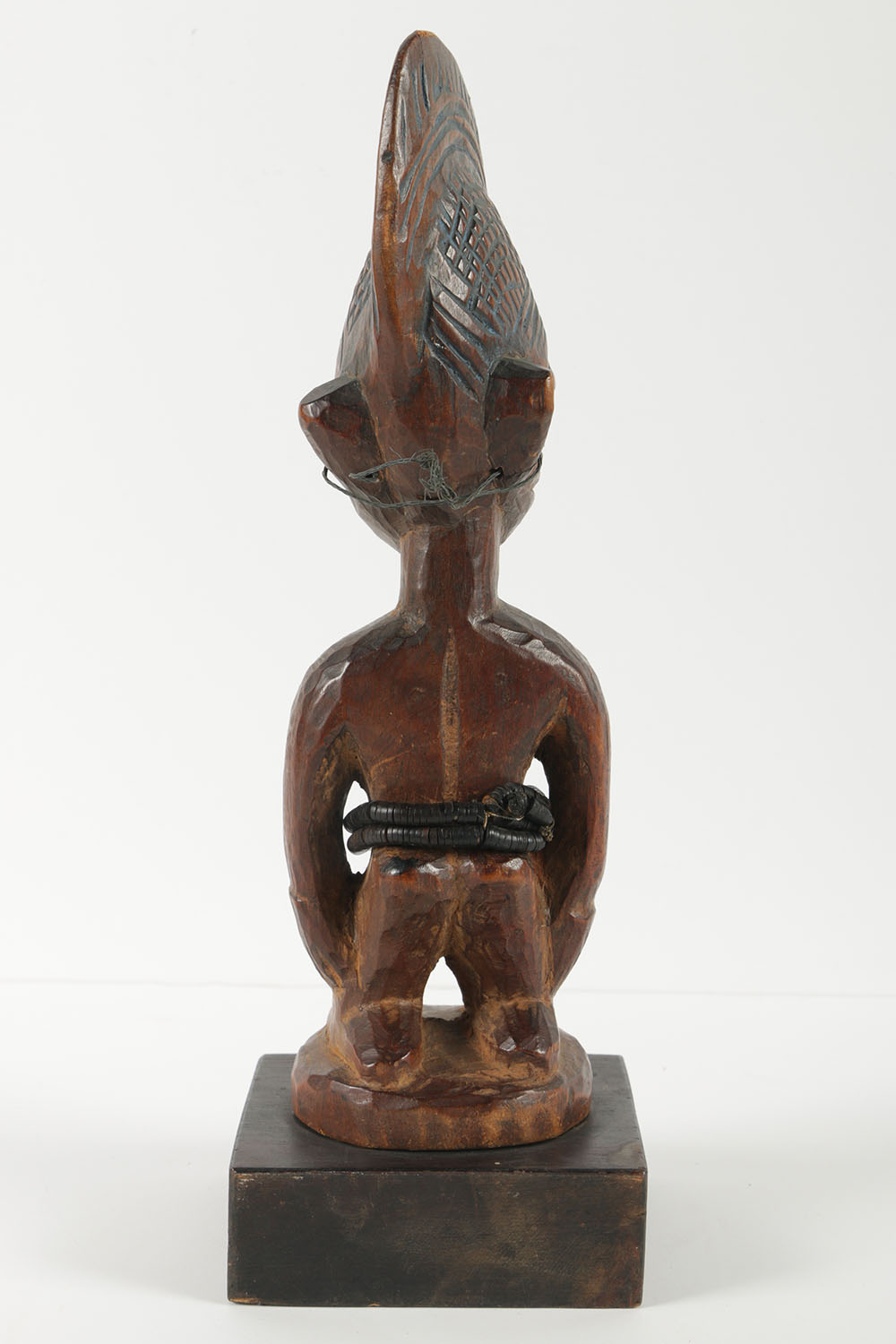 Carved Wooden Figure in Style of Yoruba Twin Figure