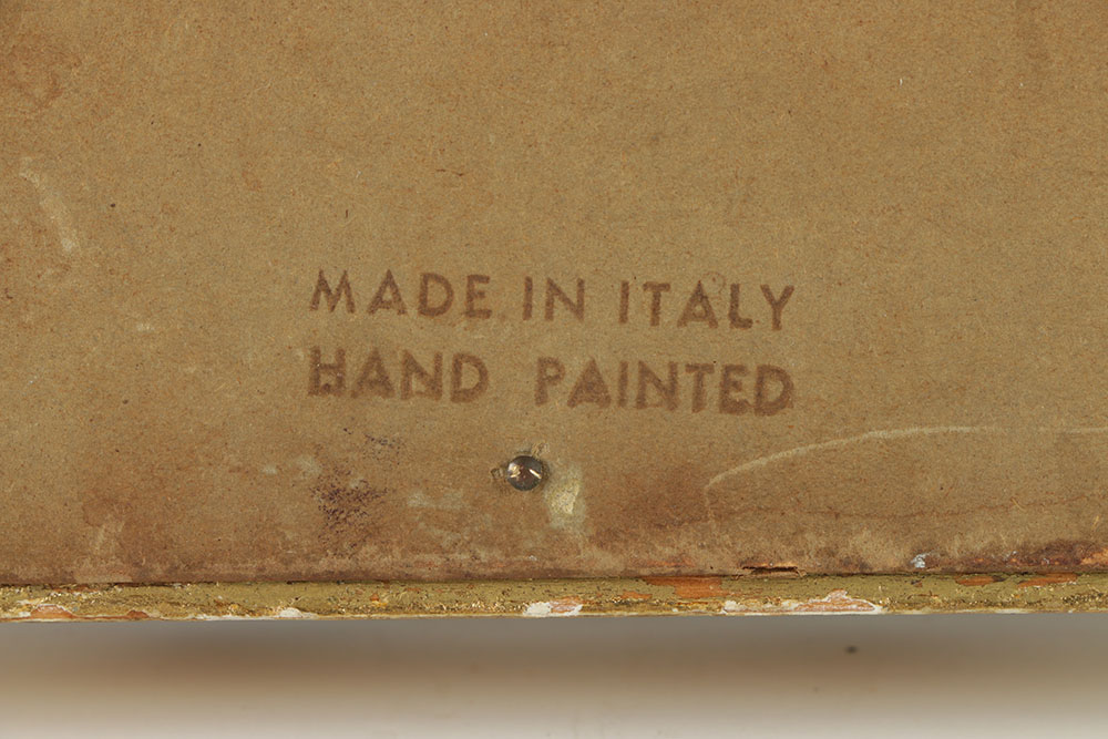 After François Boucher Gauche Painting on Wax "La Musette"