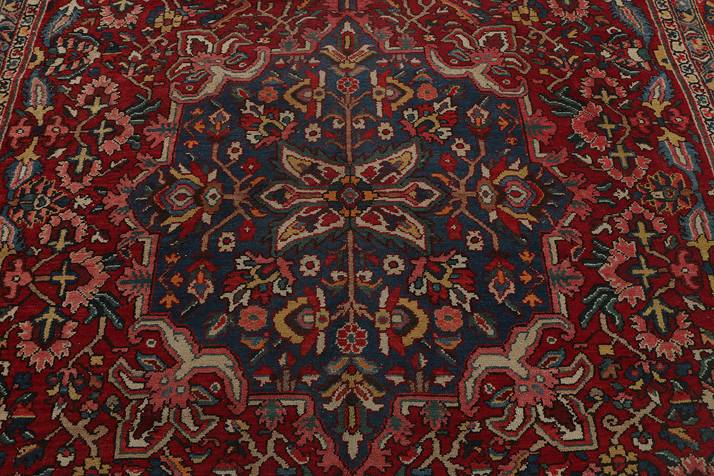 Hand-Knotted Bakhtiari Wool Area Rug