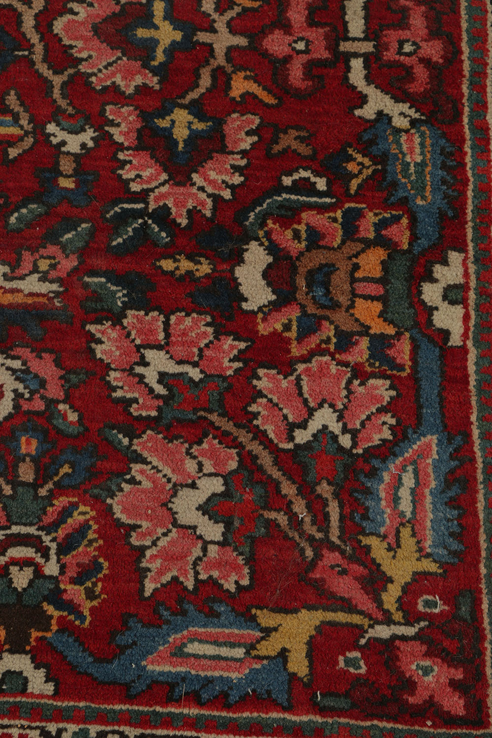 Hand-Knotted Bakhtiari Wool Area Rug