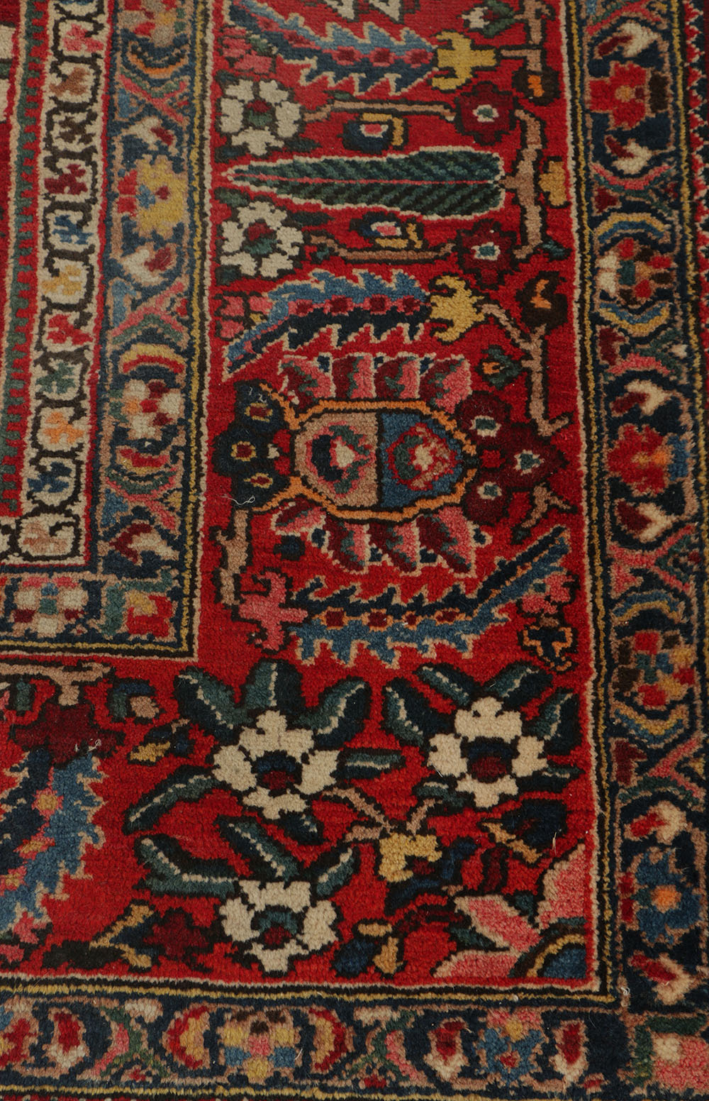 Hand-Knotted Bakhtiari Wool Area Rug