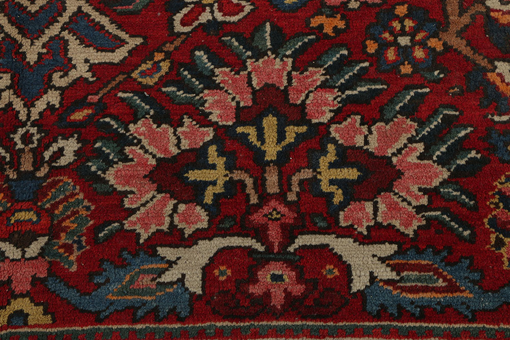 Hand-Knotted Bakhtiari Wool Area Rug