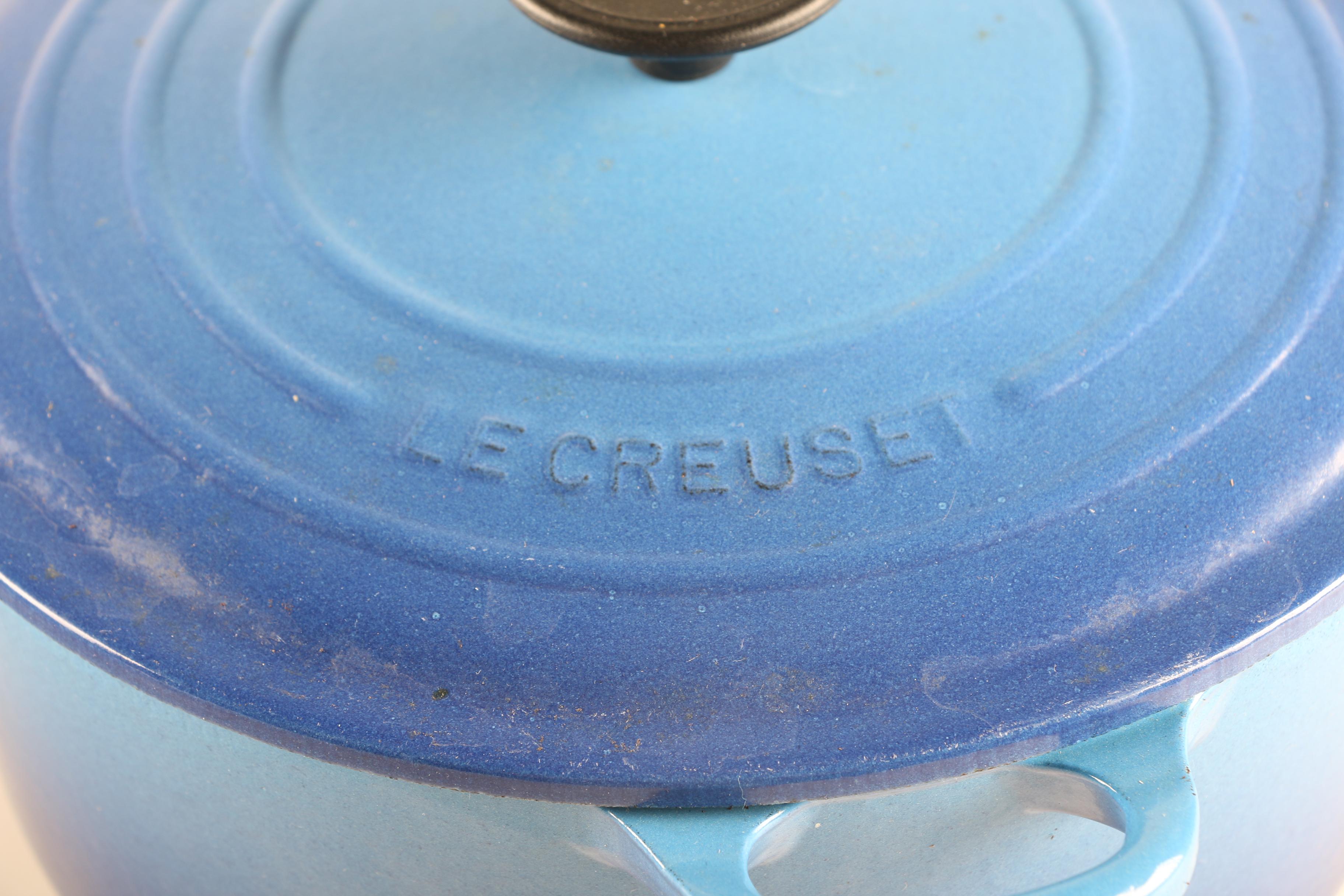 Blue Le Creuset Dutch Oven