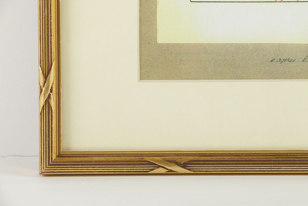 After E. Gros Offset Lithograph of Curaçao Cusenier Advertisement