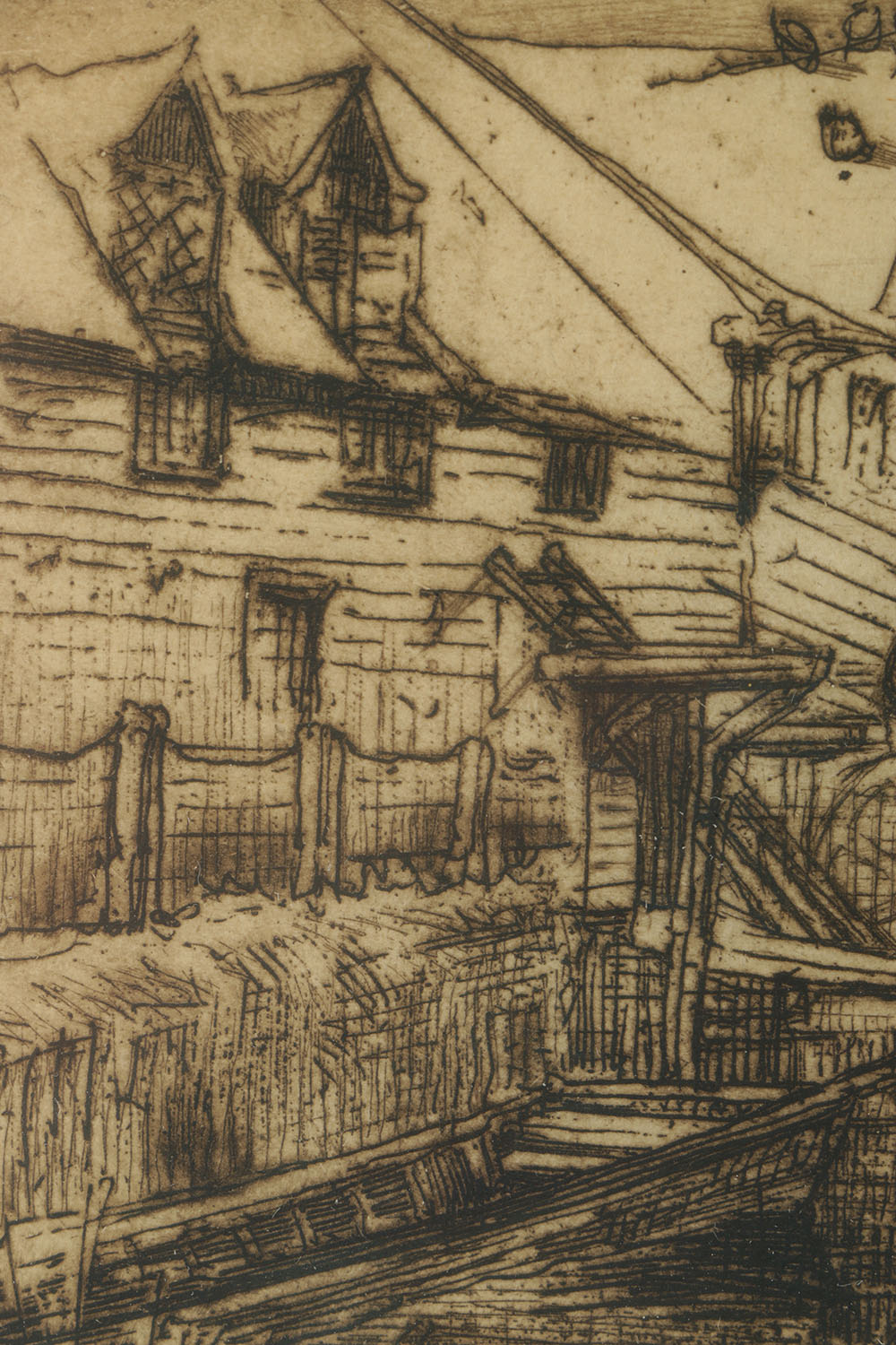 Francis Seymour Haden Etching on Paper "Dusty Millers"