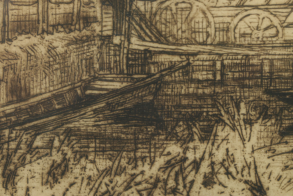 Francis Seymour Haden Etching on Paper "Dusty Millers"