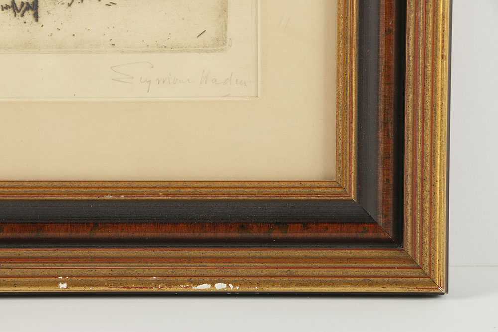 Francis Seymour Haden Etching on Paper "Dusty Millers"