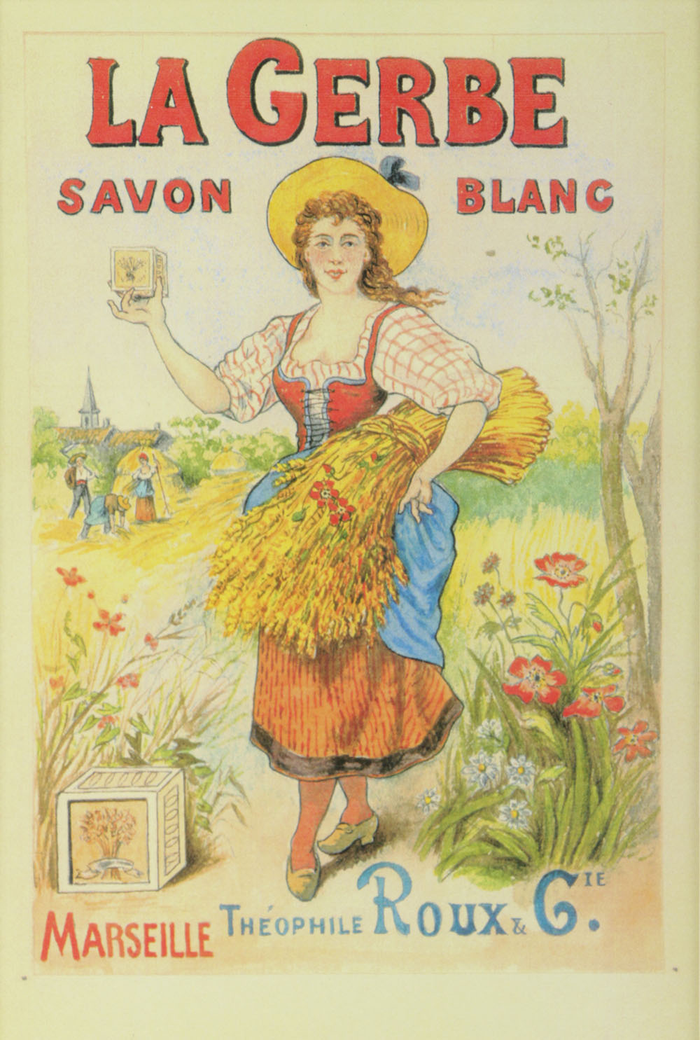 Offset Lithograph on Paper After 19th-Century Soap Advertisement