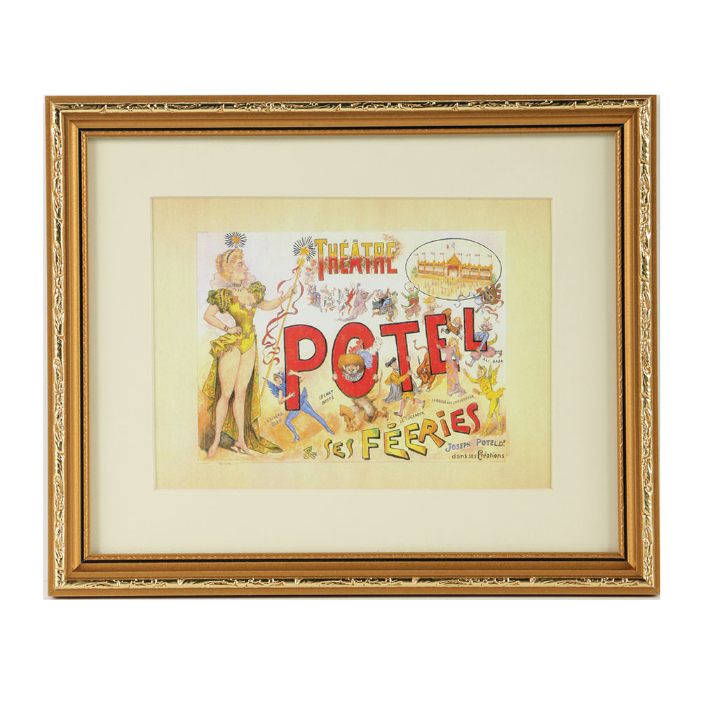 Offset Lithograph After 19th-Century French Theater Poster