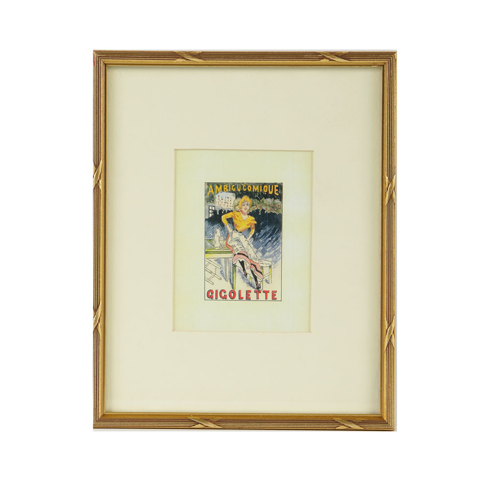 After Albert Guillaume Offset Lithograph "Ambigu Comique Gigolette"