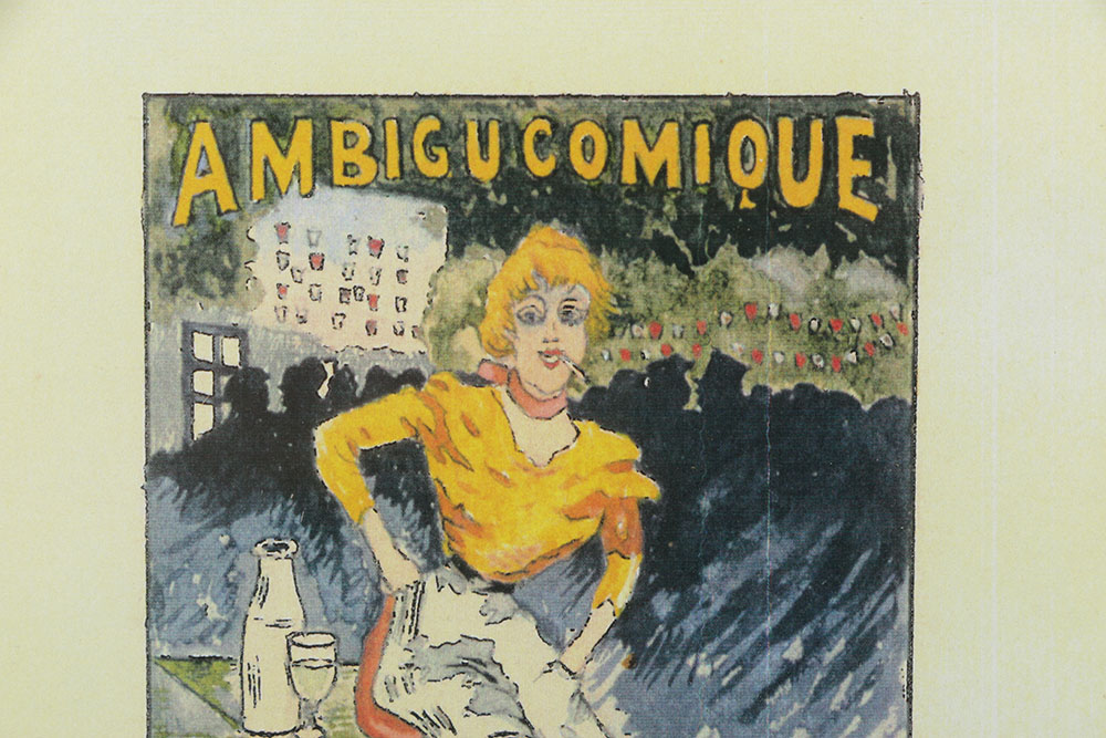 After Albert Guillaume Offset Lithograph "Ambigu Comique Gigolette"