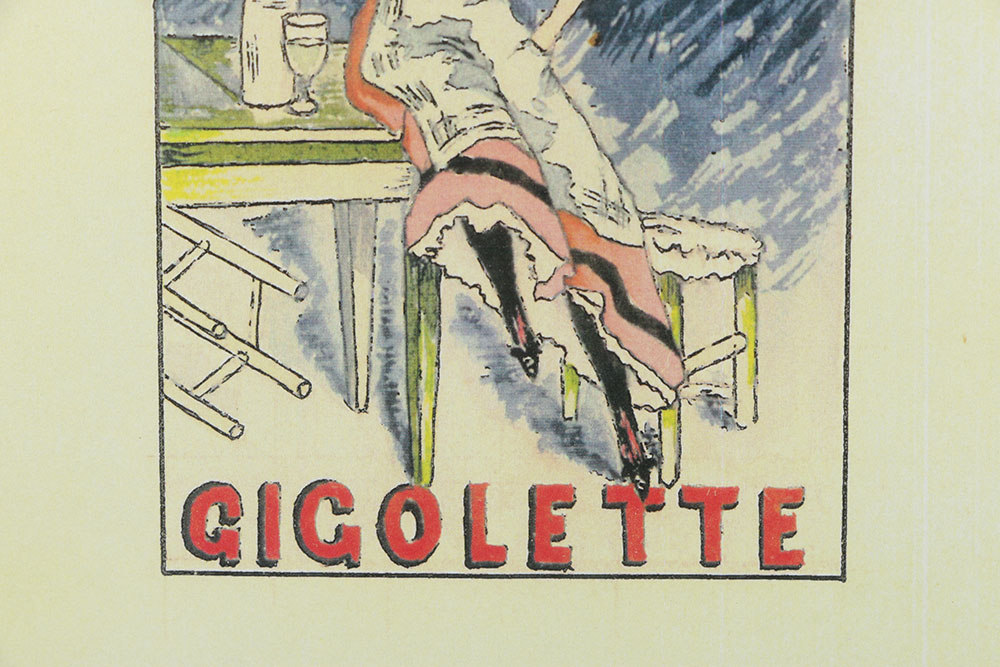 After Albert Guillaume Offset Lithograph "Ambigu Comique Gigolette"