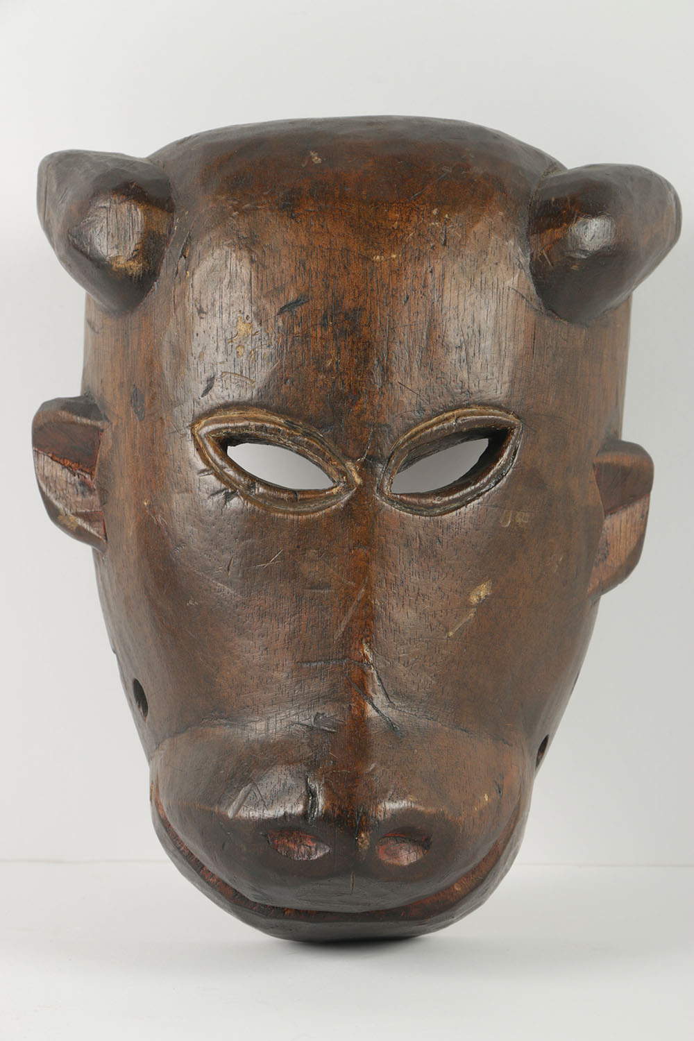 African Style Wooden Bull Mask
