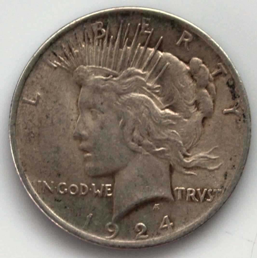 Two Peace Silver Dollars