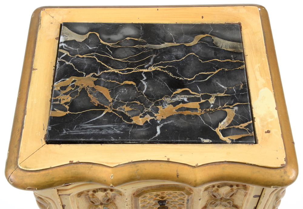 Vintage Louis XV Style Marble Top Commode Stands