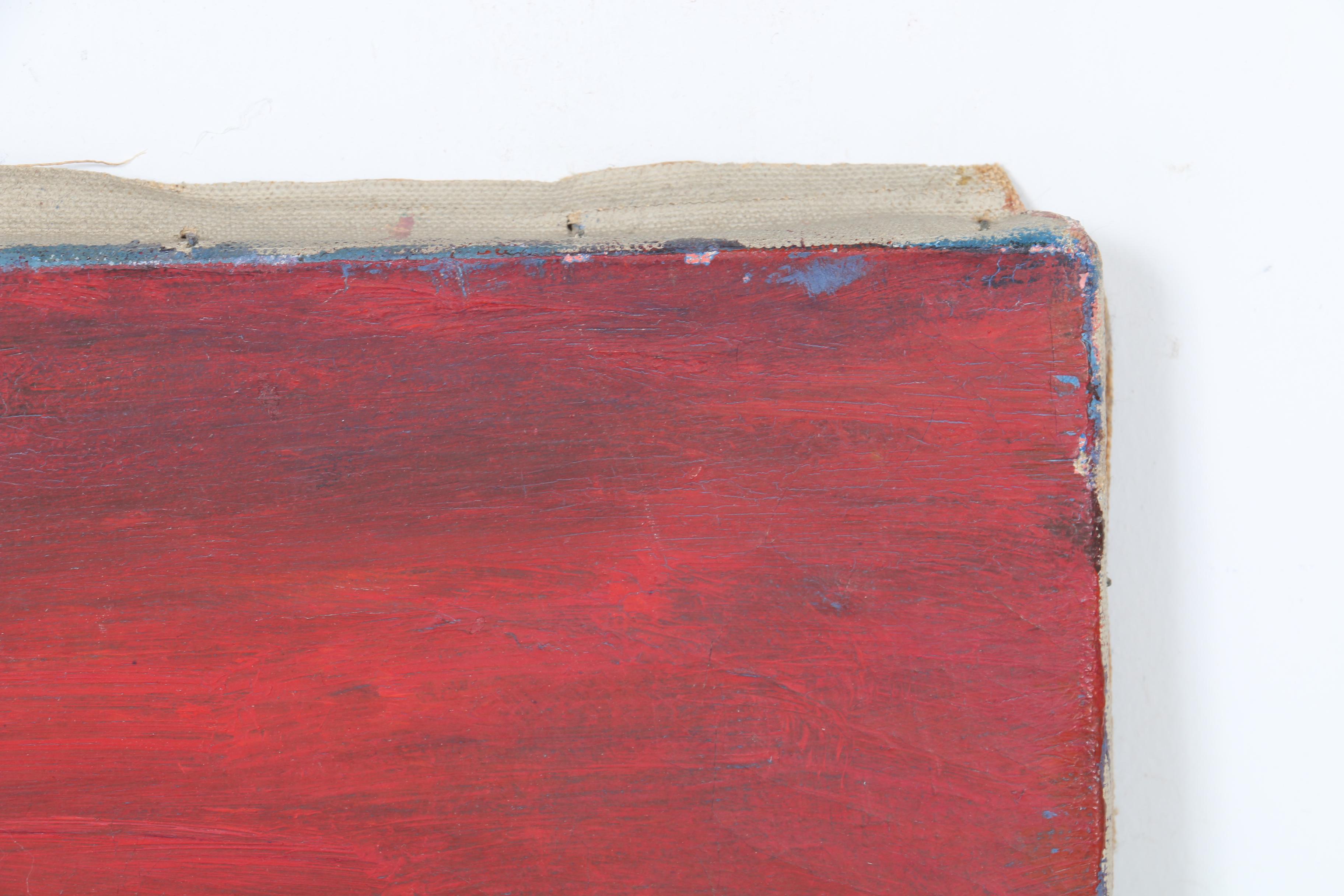 Deutsch Oil Painting on Canvas of an Abstract City