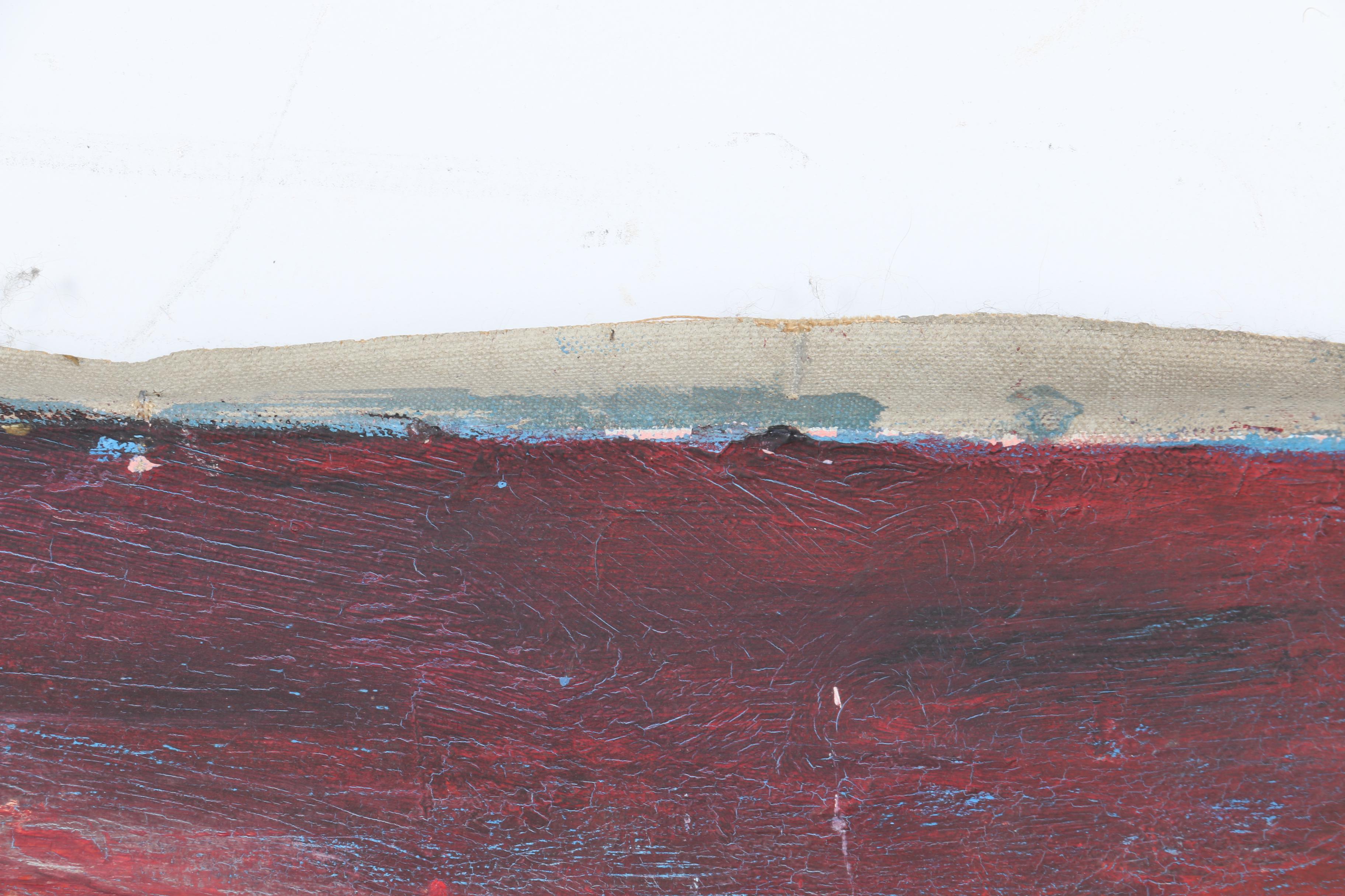 Deutsch Oil Painting on Canvas of an Abstract City