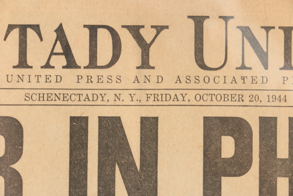 Collection of WWII Newspaper Headlines Featuring Hiroshima