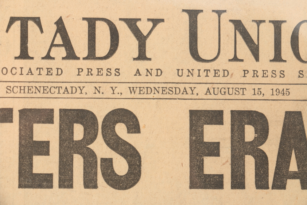 Collection of WWII Newspaper Headlines Featuring Hiroshima