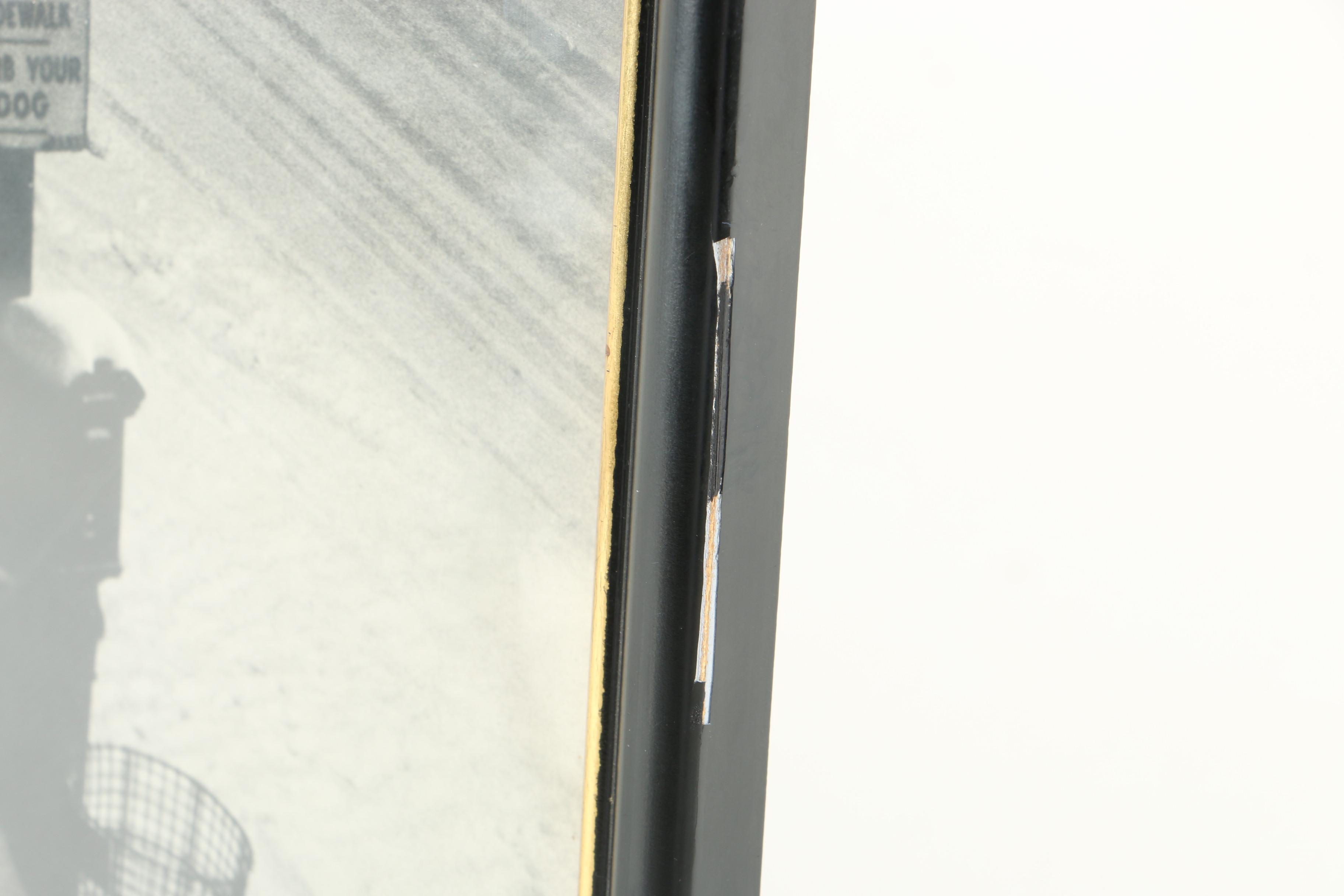 Mid-Century Black and White Photograph of Police Officer