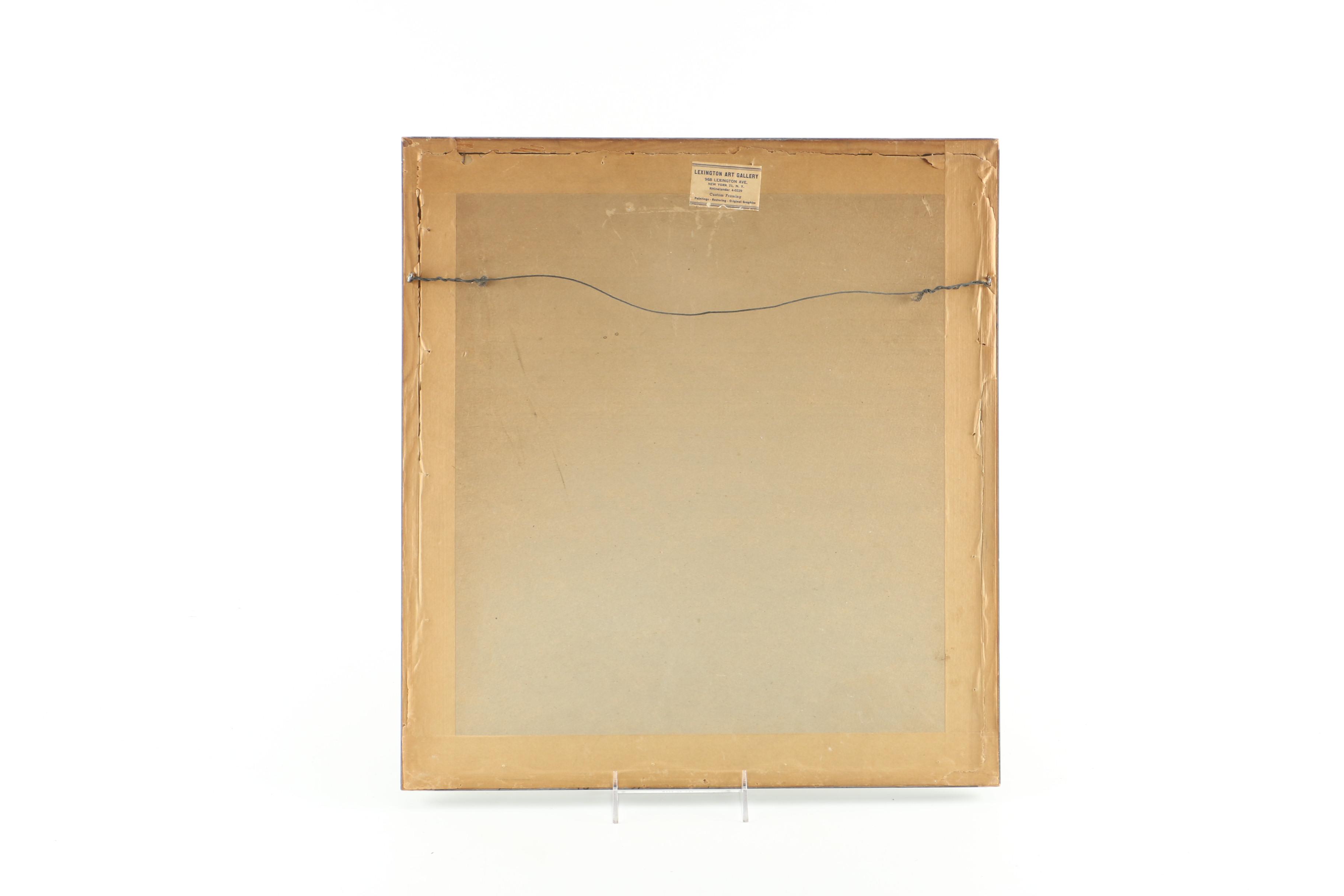 Mid-Century Black and White Photograph of Police Officer