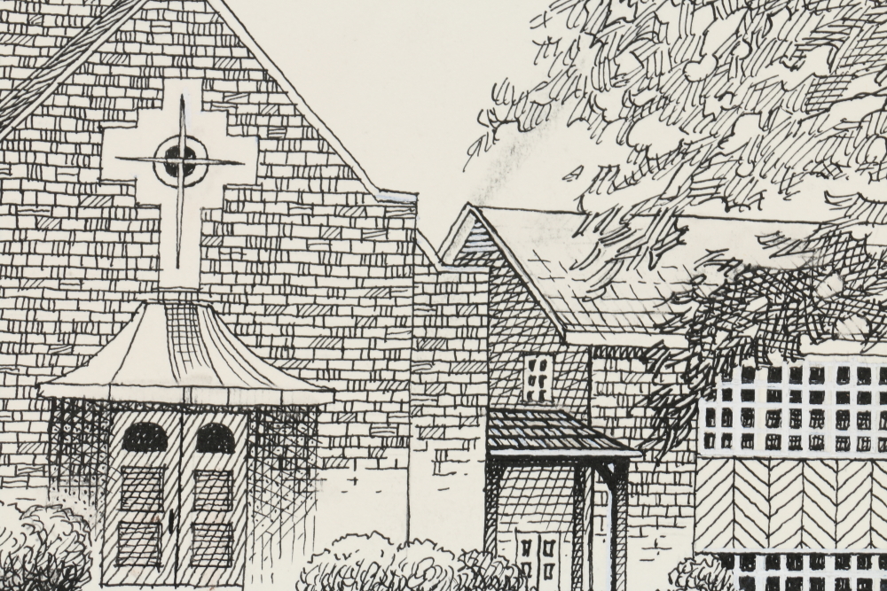 Richard C. Guy Ink Drawings of Virginia Landmarks