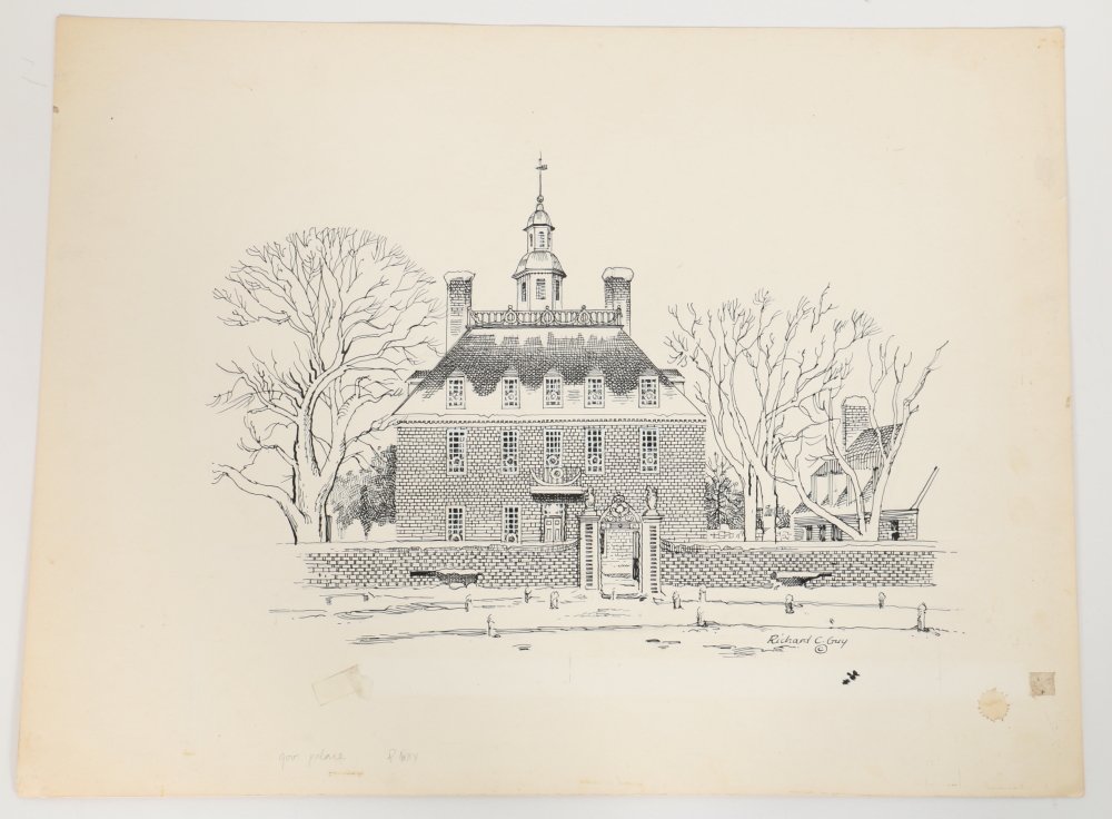 Richard C. Guy Ink Drawings of Virginia Landmarks