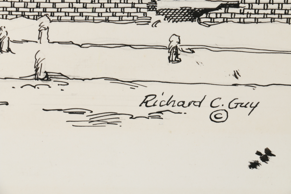 Richard C. Guy Ink Drawings of Virginia Landmarks