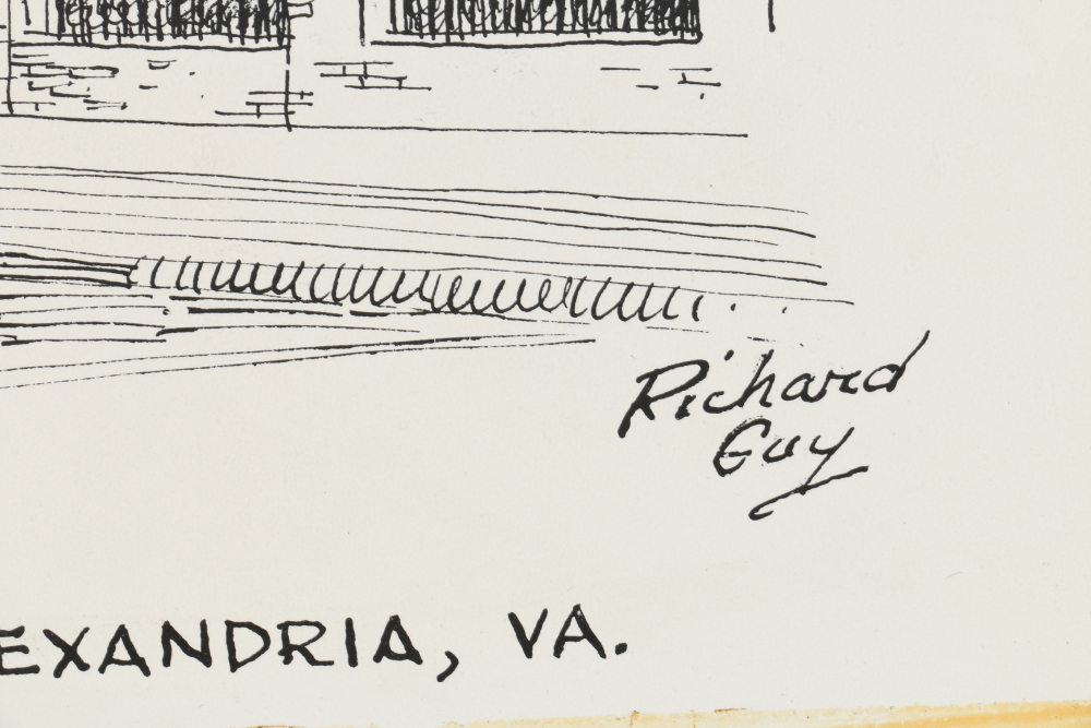 Richard C. Guy Ink Drawings of Virginia Landmarks