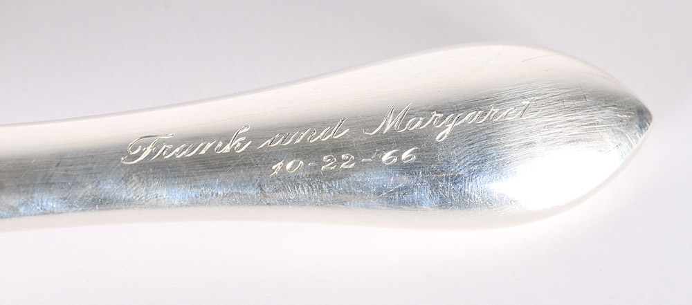 Dominick and Haff "Broad Antique" Sterling Silver Flatware Set With Presentation Case