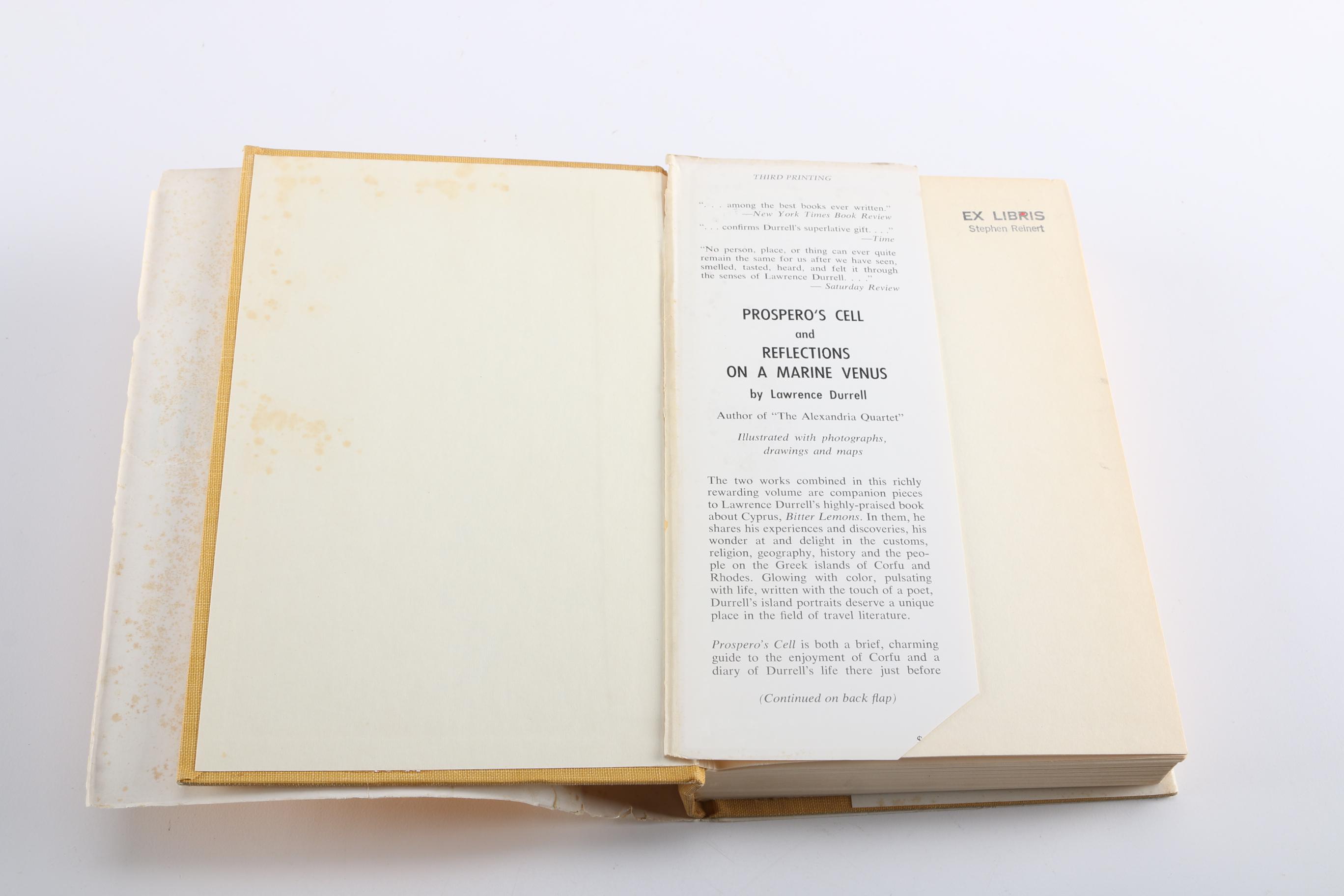 "Prospero"s Cell" and "Reflections On A Marine Venus" by Lawrence Durrell