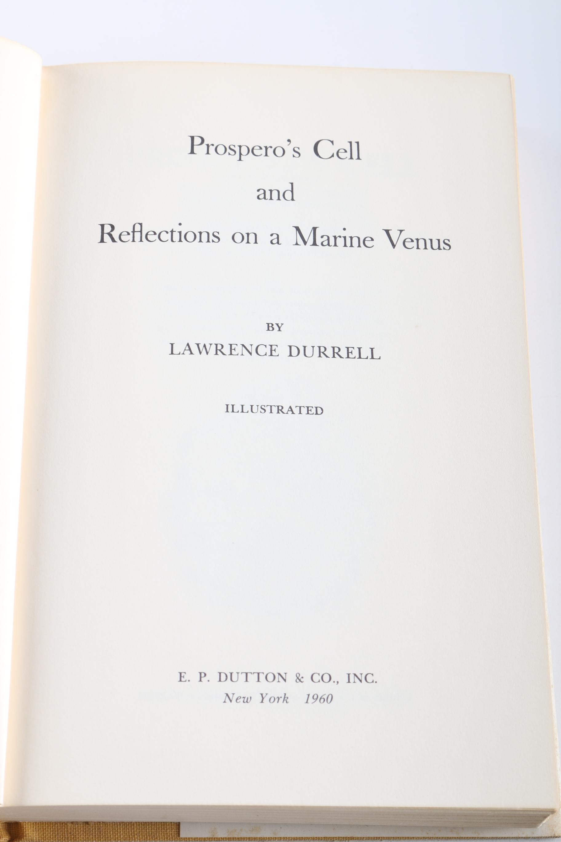 "Prospero"s Cell" and "Reflections On A Marine Venus" by Lawrence Durrell
