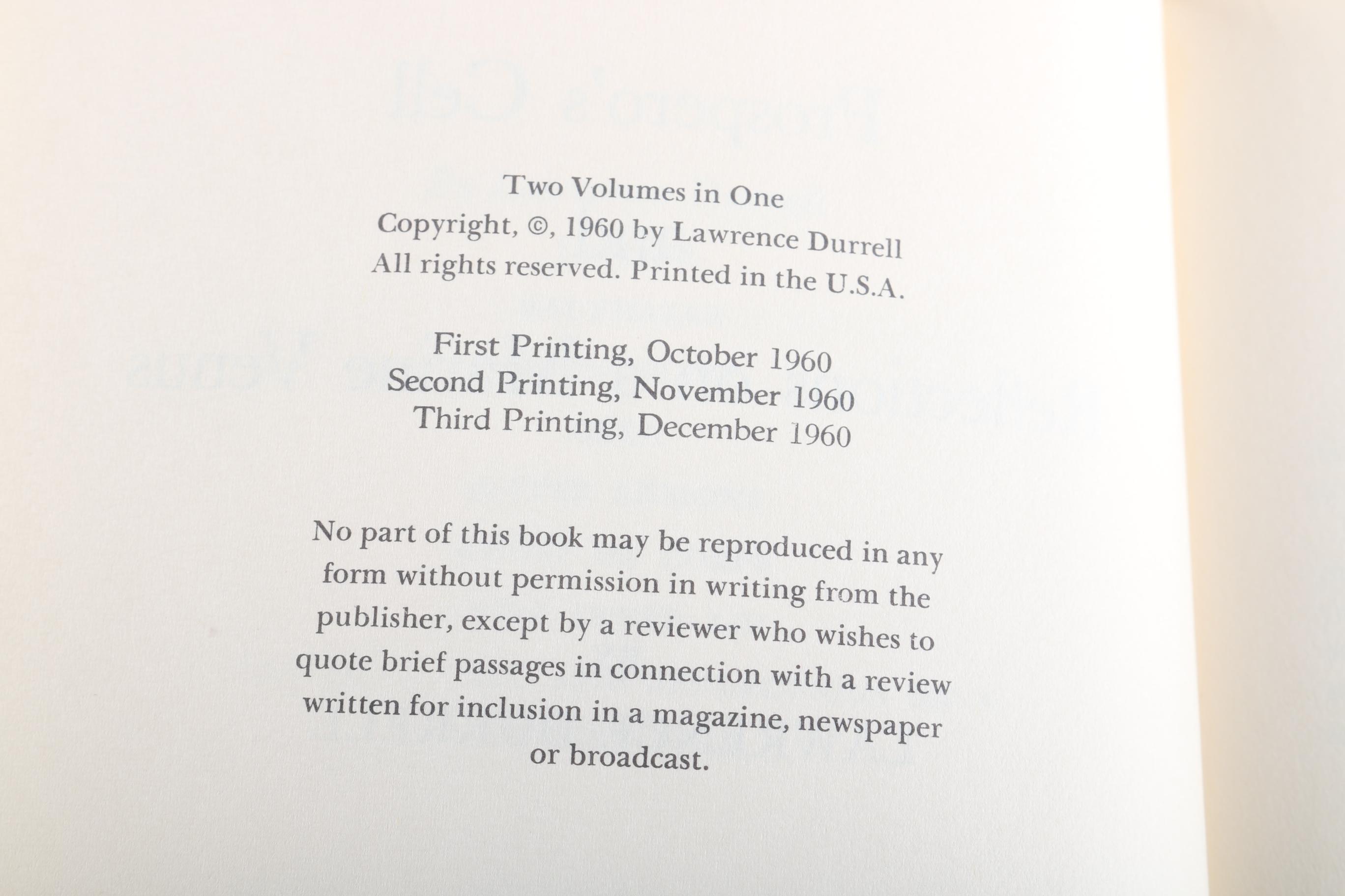 "Prospero"s Cell" and "Reflections On A Marine Venus" by Lawrence Durrell
