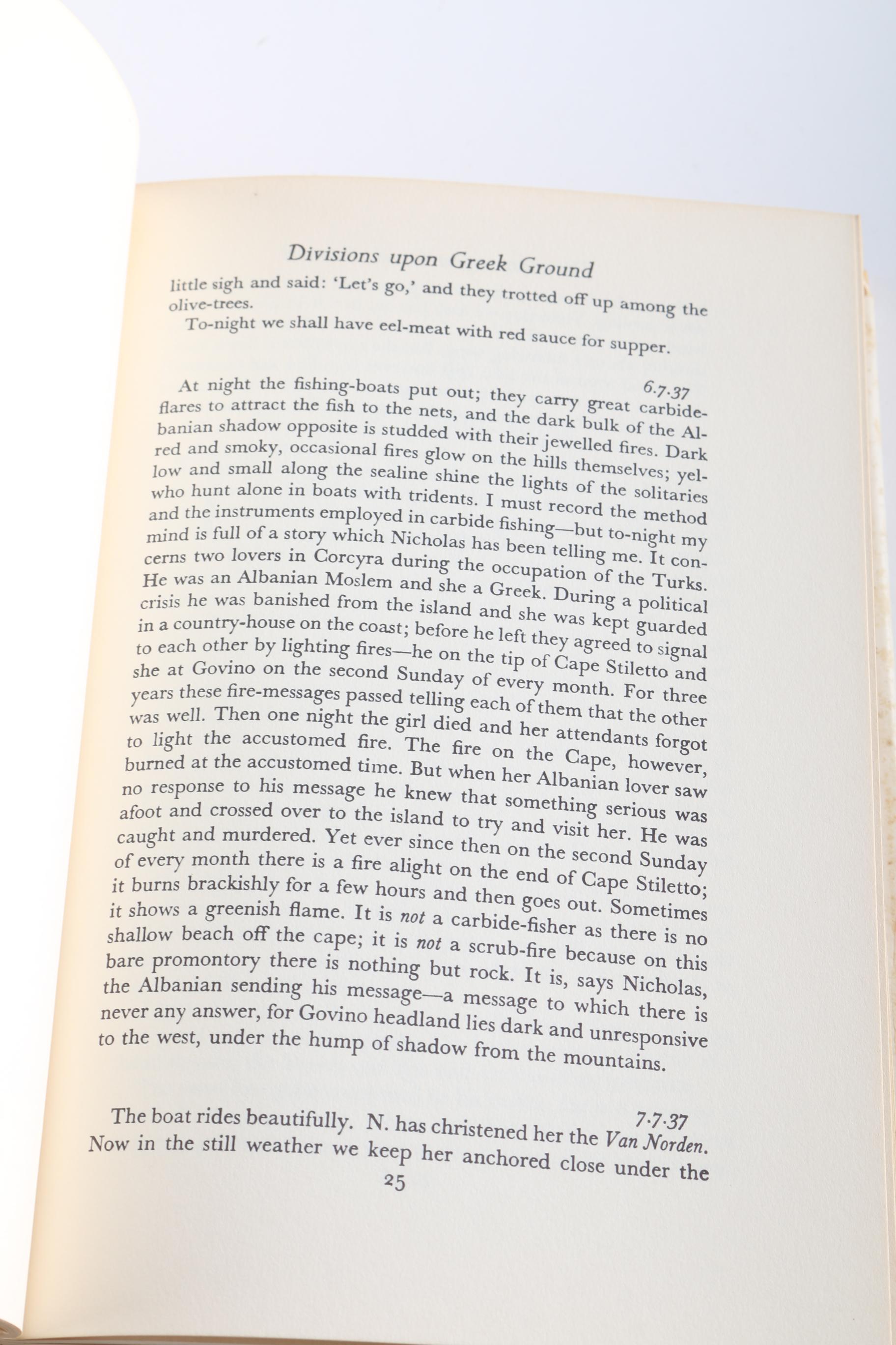 "Prospero"s Cell" and "Reflections On A Marine Venus" by Lawrence Durrell